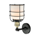 Innovations Lighting Small Bell Cage 1 Light Sconce Part Of The Franklin Restoration Collection 203-BAB-G51-CE