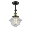 Innovations Lighting Small Oxford 1 Light Sconce Part Of The Franklin Restoration Collection 203-BAB-G534