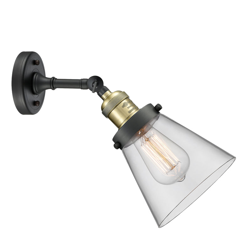 Innovations Lighting Small Cone 1 Light Sconce Part Of The Franklin Restoration Collection 203-BAB-G62-LED