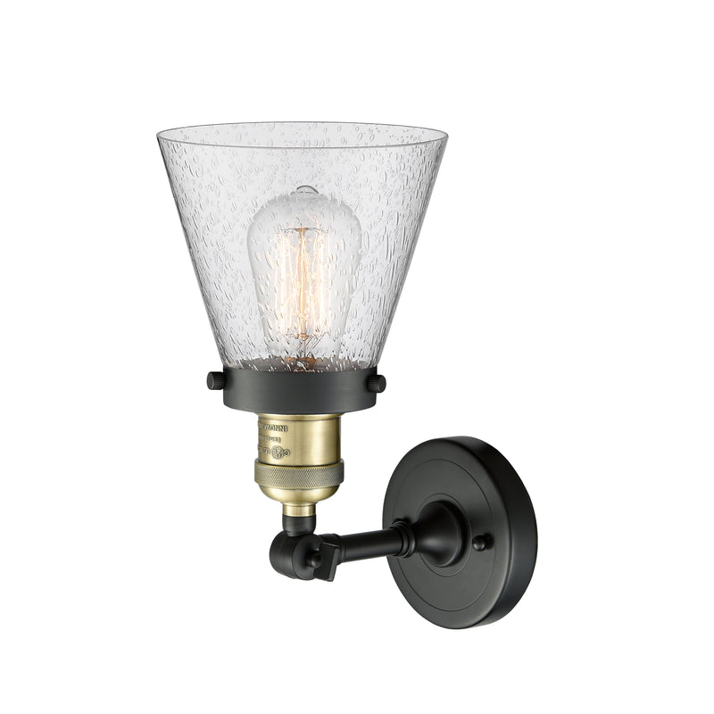 Innovations Lighting Small Cone 1 Light Sconce Part Of The Franklin Restoration Collection 203-BAB-G64