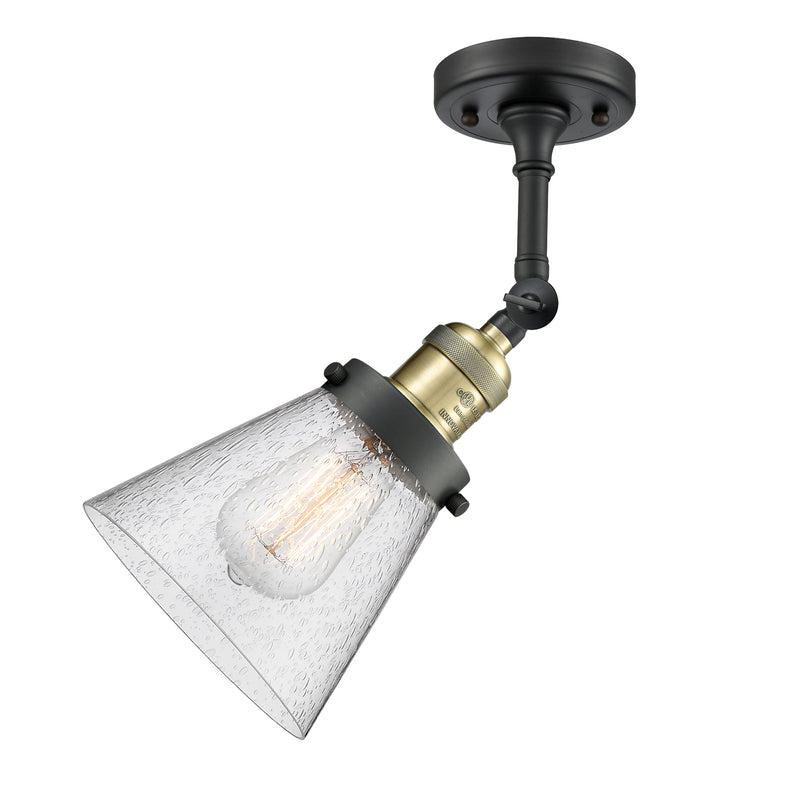 Innovations Lighting Small Cone 1 Light Sconce Part Of The Franklin Restoration Collection 203-BAB-G64-LED