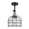 Innovations Lighting Large Bell Cage 1 Light Sconce Part Of The Franklin Restoration Collection 203-BAB-G72-CE-LED