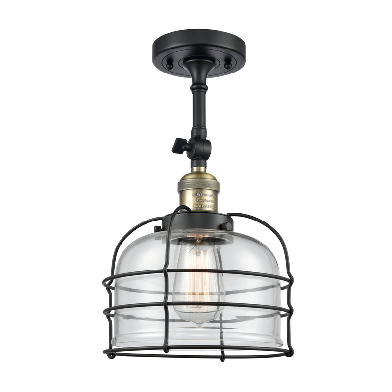 Innovations Lighting Large Bell Cage 1 Light Sconce Part Of The Franklin Restoration Collection 203-BAB-G72-CE-LED