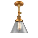 Innovations Lighting Large Cone 1 Light Sconce Part Of The Franklin Restoration Collection 203-BB-G42