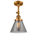 Innovations Lighting Large Cone 1 Light Sconce Part Of The Franklin Restoration Collection 203-BB-G43