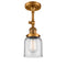 Innovations Lighting Small Bell 1 Light Sconce Part Of The Franklin Restoration Collection 203-BB-G52-LED