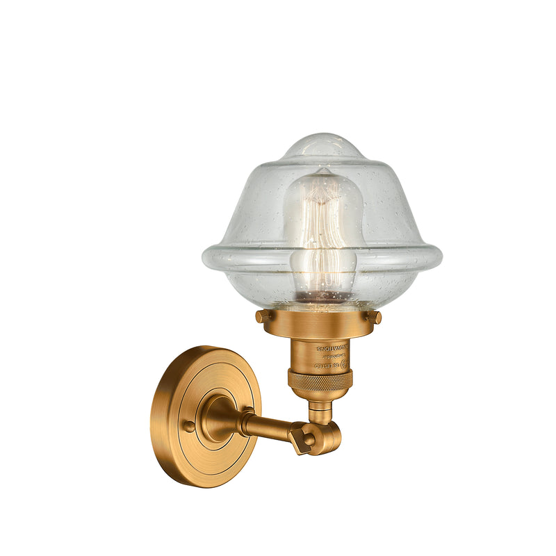 Innovations Lighting Small Oxford 1 Light Sconce Part Of The Franklin Restoration Collection 203-BB-G534-LED