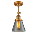 Innovations Lighting Small Cone 1 Light Sconce Part Of The Franklin Restoration Collection 203-BB-G63-LED