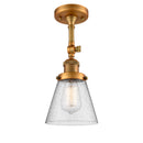 Innovations Lighting Small Cone 1 Light Sconce Part Of The Franklin Restoration Collection 203-BB-G64-LED