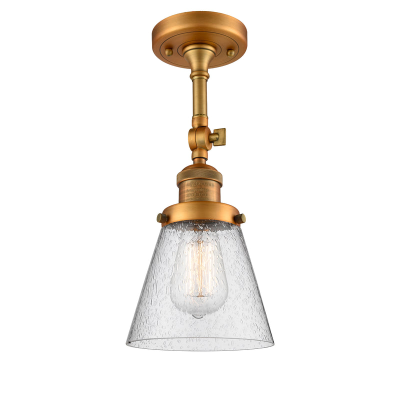 Innovations Lighting Small Cone 1 Light Sconce Part Of The Franklin Restoration Collection 203-BB-G64