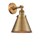 Appalachian Sconce shown in the Brushed Brass finish with a Brushed Brass shade