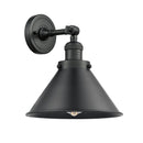 Briarcliff Sconce shown in the Matte Black finish with a Matte Black shade