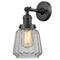 Chatham Sconce shown in the Oil Rubbed Bronze finish with a Clear shade