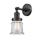 Canton Sconce shown in the Oil Rubbed Bronze finish with a Clear shade