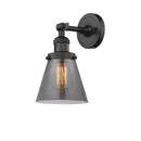 Cone Sconce shown in the Oil Rubbed Bronze finish with a Plated Smoke shade