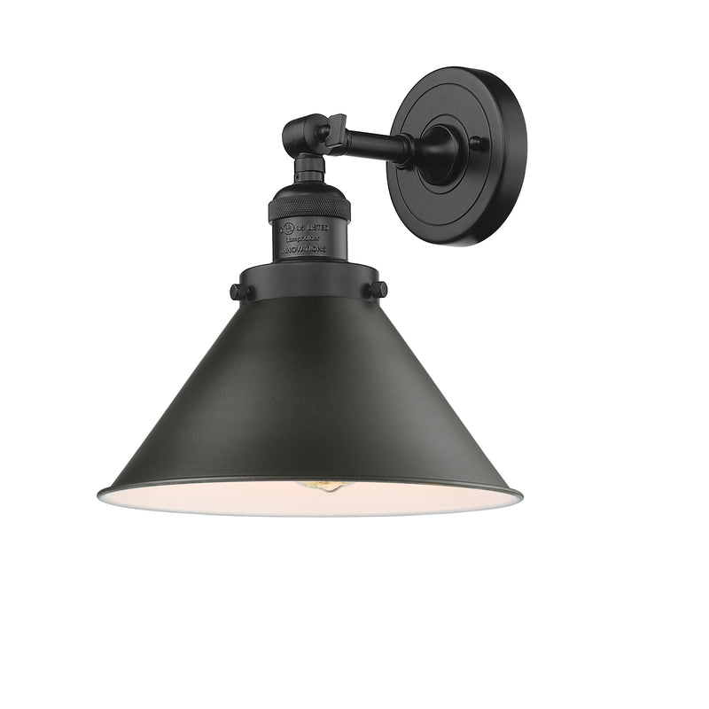 Briarcliff Sconce shown in the Oil Rubbed Bronze finish with a Oil Rubbed Bronze shade