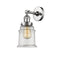 Canton Sconce shown in the Polished Chrome finish with a Clear shade