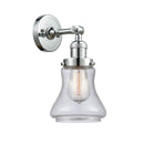 Bellmont Sconce shown in the Polished Chrome finish with a Seedy shade