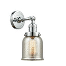 Bell Sconce shown in the Polished Chrome finish with a Silver Plated Mercury shade