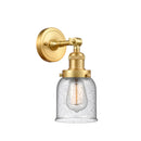 Bell Sconce shown in the Satin Gold finish with a Seedy shade