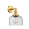 Bell Sconce shown in the Satin Gold finish with a Seedy shade