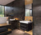 Bellaterra 24.25" Single Wall Mount Style Sink Vanity Wood Black 203102-S