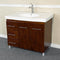 Bellaterra 39" Single Sink Vanity Wood Walnut Left Side Drawers 203129-W-L