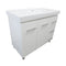 Bellaterra 39" Single Sink Vanity Wood White Right Side Drawers 203129-WH-R