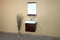 Bellaterra 24.4" Single Wall Mount Style Sink Vanity Wood Walnut 203136-S