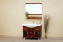 Bellaterra 39.8" Single Sink Vanity Wood Walnut 4 Drawers 203139B