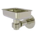 Allied Brass Continental Collection Wall Mounted Soap Dish Holder with Groovy Accents 2032G-PNI