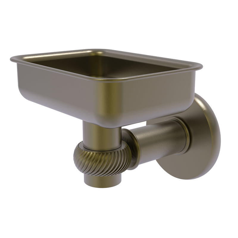 Allied Brass Continental Collection Wall Mounted Soap Dish Holder with Twist Accents 2032T-ABR