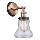 Bellmont Sconce shown in the Antique Copper finish with a Seedy shade