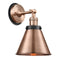 Appalachian Sconce shown in the Antique Copper finish with a Antique Copper shade