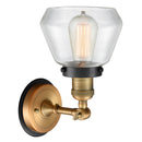 Innovations Lighting Fulton 1 Light Mixed Metals Sconce Part Of The Franklin Restoration Collection 203BB-BPBK-HRBK-G172