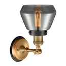 Innovations Lighting Fulton 1 Light Mixed Metals Sconce Part Of The Franklin Restoration Collection 203BB-BPBK-HRBK-G173