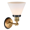 Innovations Lighting Large Cone 1 Light Mixed Metals Sconce Part Of The Franklin Restoration Collection 203BB-BPBK-HRBK-G41