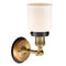 Innovations Lighting Small Bell 1 Light Mixed Metals Sconce Part Of The Franklin Restoration Collection 203BB-BPBK-HRBK-G51