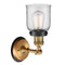 Innovations Lighting Small Bell 1 Light Mixed Metals Sconce Part Of The Franklin Restoration Collection 203BB-BPBK-HRBK-G52