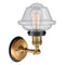 Innovations Lighting Small Oxford 1 Light Mixed Metals Sconce Part Of The Franklin Restoration Collection 203BB-BPBK-HRBK-G534