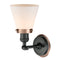 Innovations Lighting Small Cone 1 Light Mixed Metals Sconce Part Of The Franklin Restoration Collection 203BK-BPAC-HRAC-G61