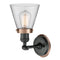 Innovations Lighting Small Cone 1 Light Mixed Metals Sconce Part Of The Franklin Restoration Collection 203BK-BPAC-HRAC-G62