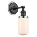 Dover Sconce shown in the Matte Black finish with a Matte White shade