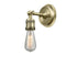 Bare Bulb Sconce shown in the Antique Brass finish