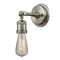 Bare Bulb Sconce shown in the Brushed Satin Nickel finish