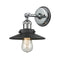 Railroad Sconce shown in the Polished Chrome finish with a Polished Chrome shade