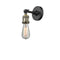 Bare Bulb Sconce shown in the Black Antique Brass finish