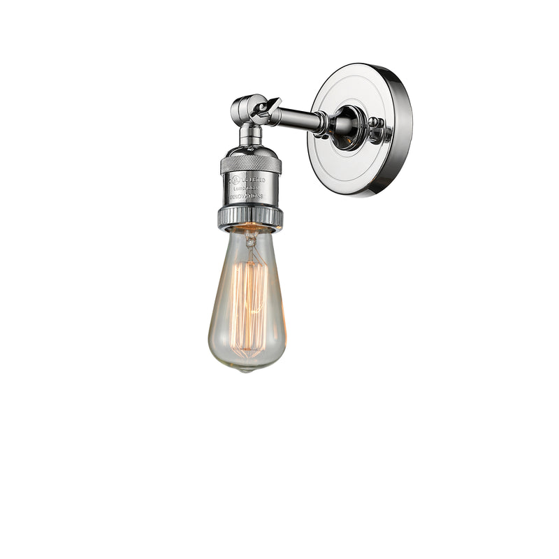 Bare Bulb Sconce shown in the Polished Chrome finish