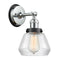 Fulton Sconce shown in the Polished Chrome finish with a Clear shade