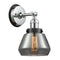 Fulton Sconce shown in the Polished Chrome finish with a Plated Smoke shade